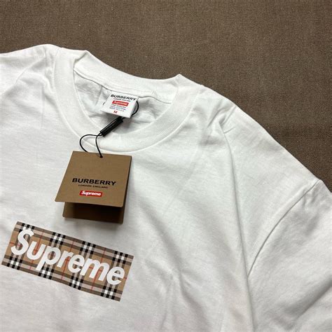 burberry supreme box logo t shirt|supreme burberry box t shirt.